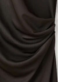 Fitted dress with bell sleeves