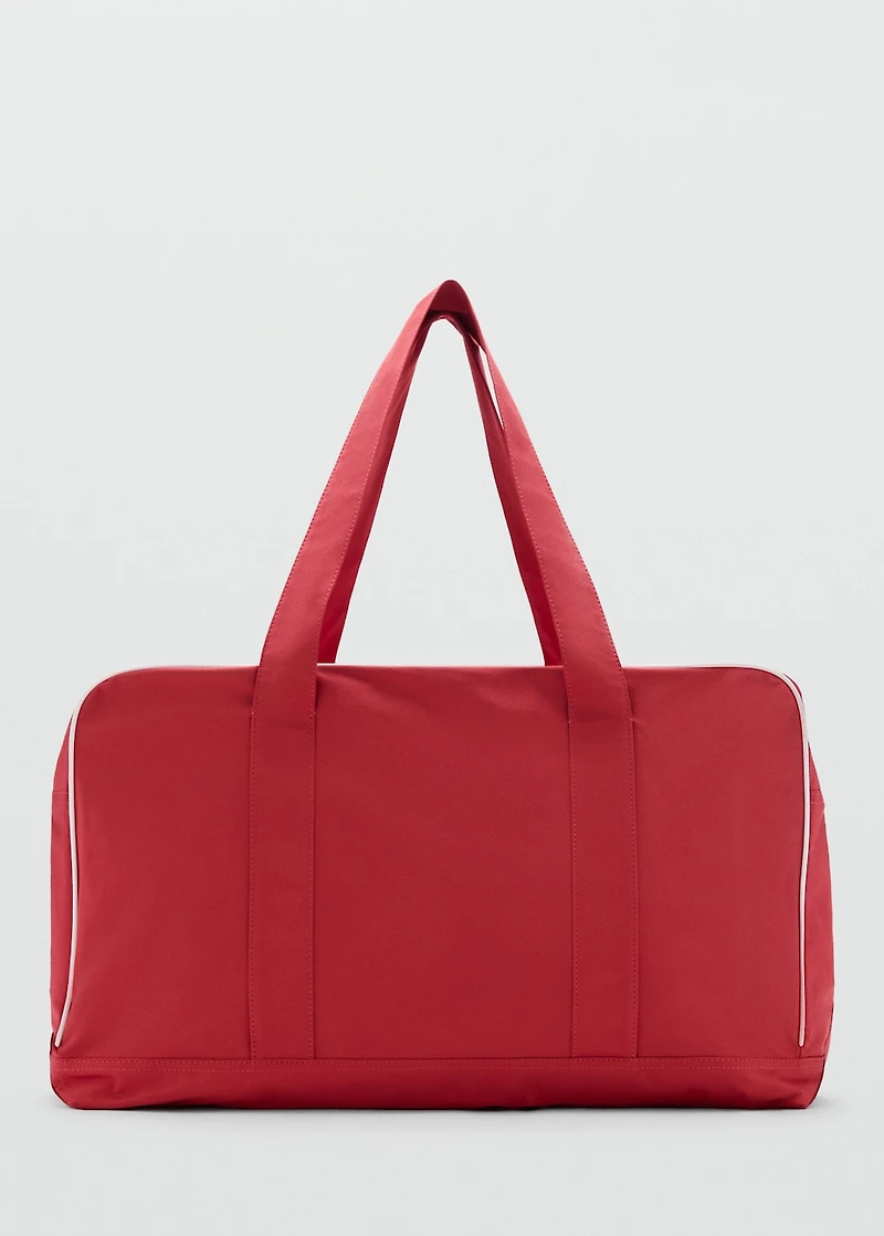 Maxi bag with contrasting trim