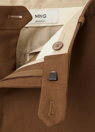 Italian wool flannel suit pants