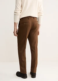 Italian wool flannel suit pants