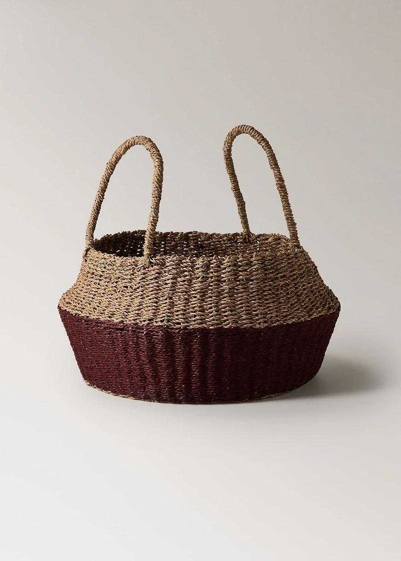 Soft paper coloured basket