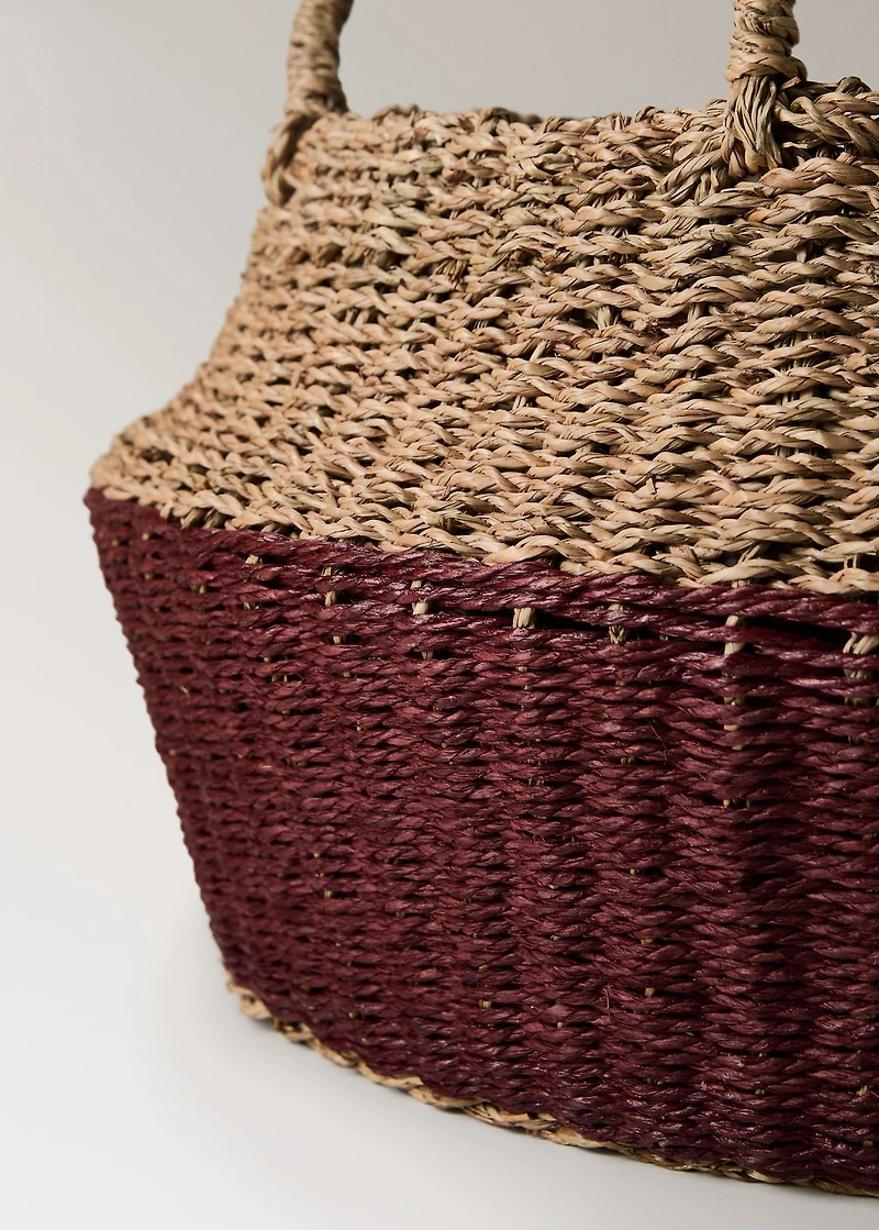 Soft paper coloured basket