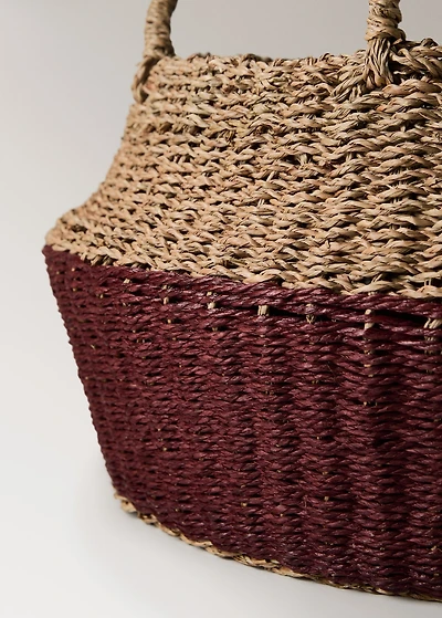 Soft paper coloured basket