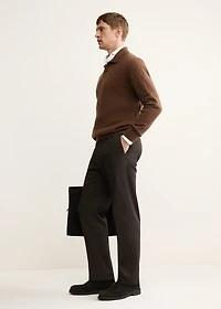 100% cashmere polo sweater
