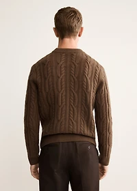 100% wool braided sweater