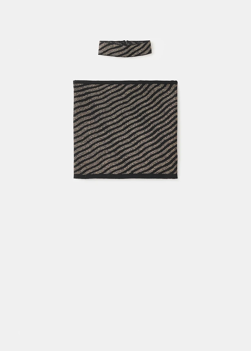 Striped strapless top