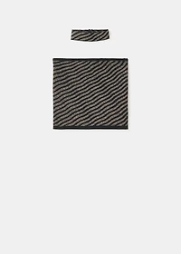 Striped strapless top