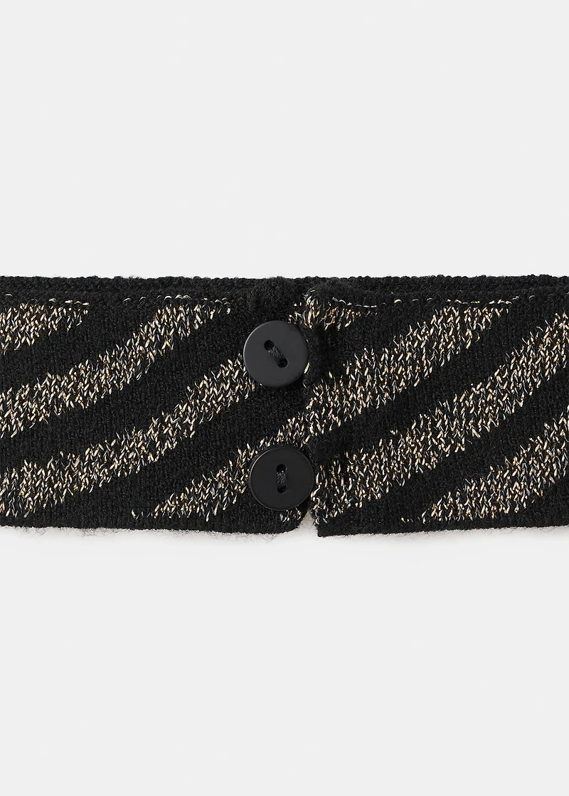 Striped strapless top