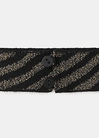 Striped strapless top