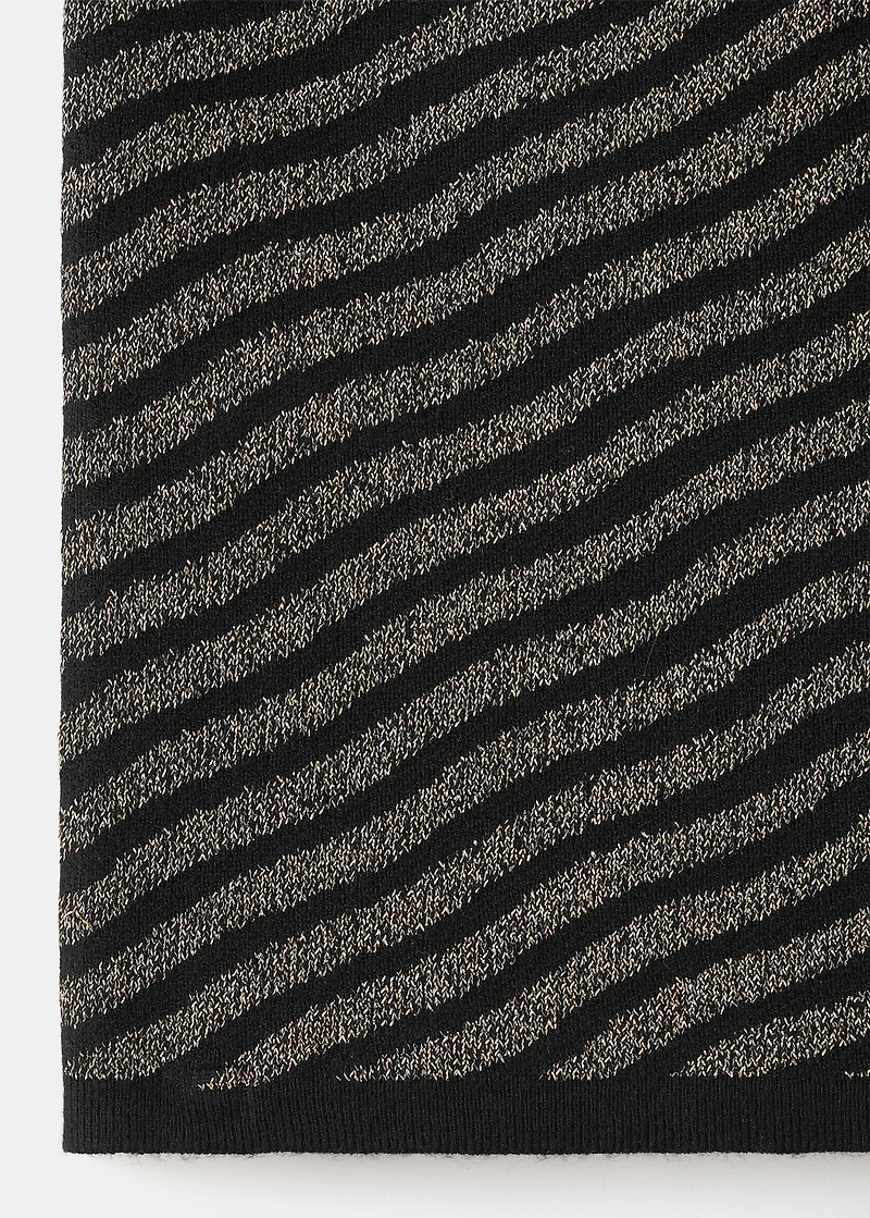 Striped strapless top