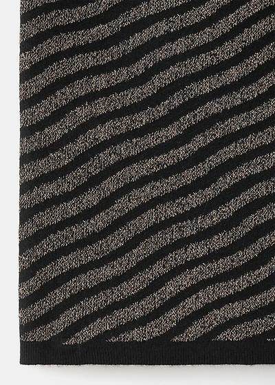 Striped strapless top