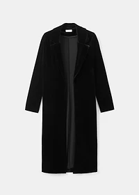 Long velvet jacket