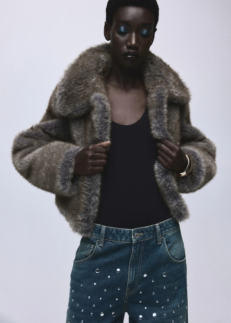 Straight-fit jeans with studs