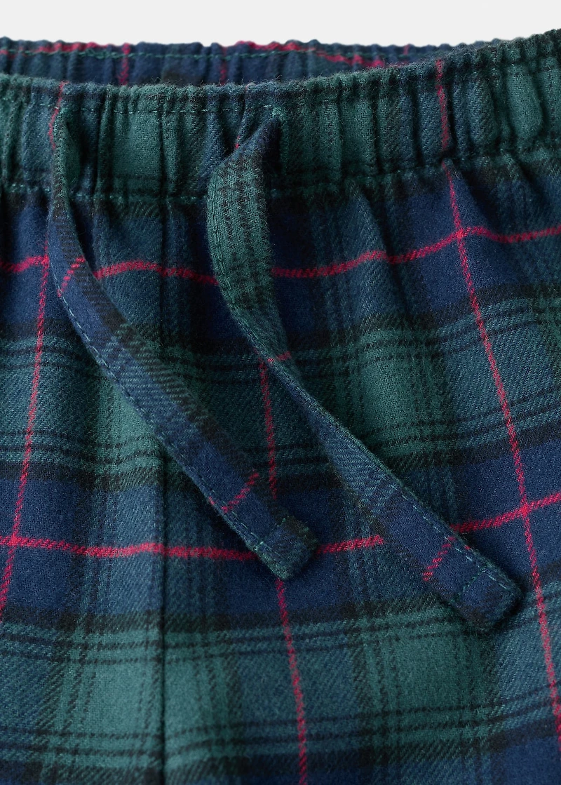 Set of long check pyjamas