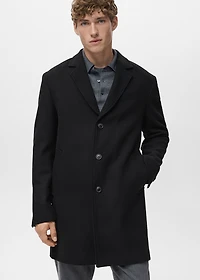 Lightweight recycled wool coat