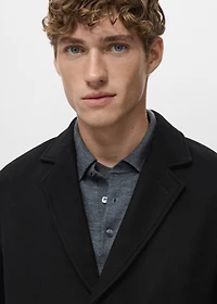 Lightweight recycled wool coat