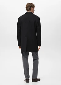 Lightweight recycled wool coat