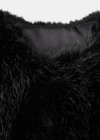 Faux-fur cropped jacket