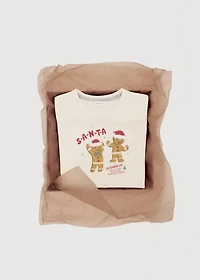 Christmas-print t-shirt