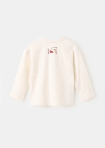 Christmas-print t-shirt