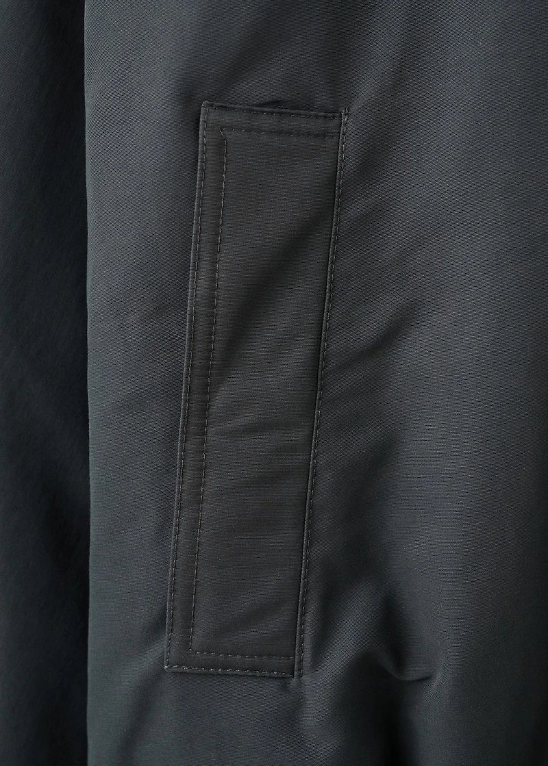 Funnel-neck bomber jacket