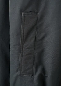 Funnel-neck bomber jacket