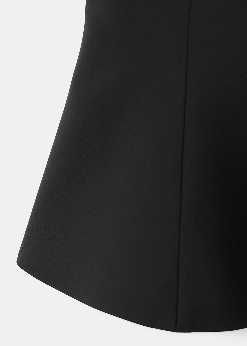 Peplum top with halter neck