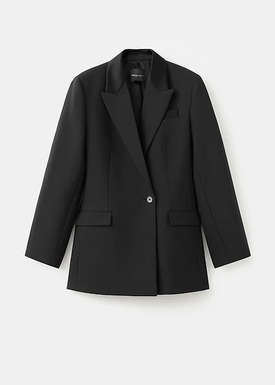 Wool-blend blazer dress