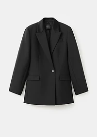 Wool-blend blazer dress