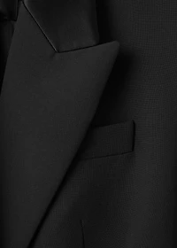 Wool-blend blazer dress