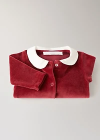 Christmas velour cotton baby onesie
