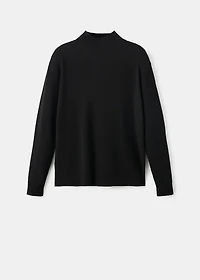 Ribbed turtleneck sweater