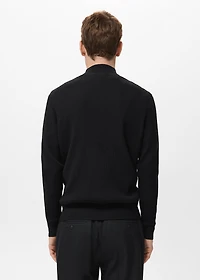 Ribbed turtleneck sweater