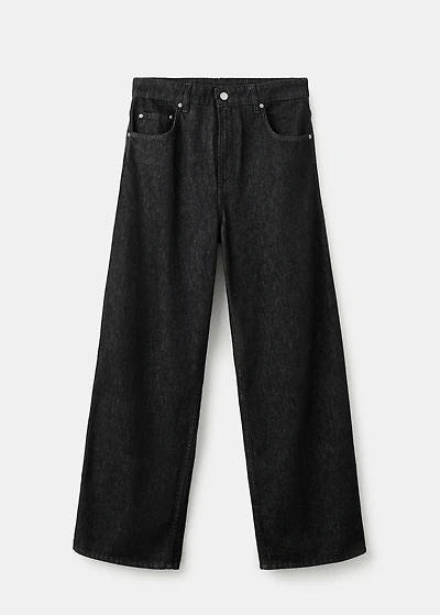 Low-rise barrel jeans