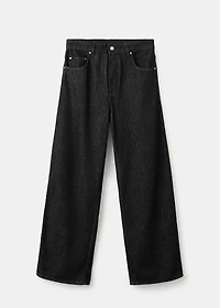 Low-rise barrel jeans