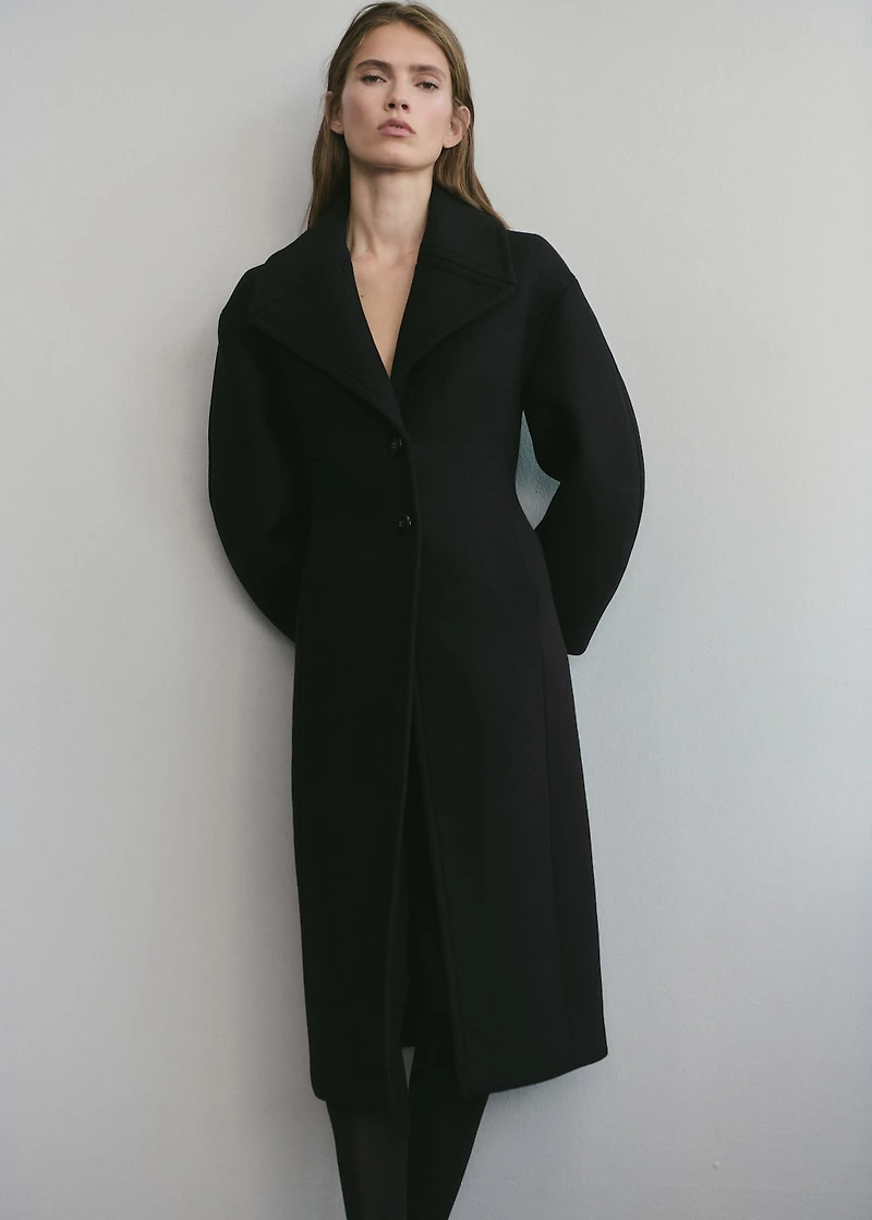 Structured wool coat