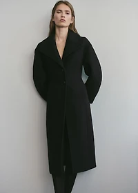 Structured wool coat