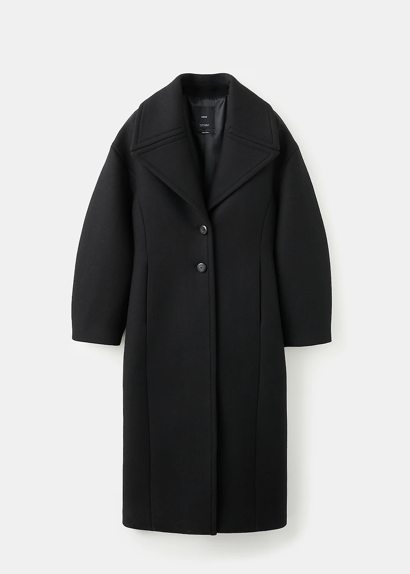 Structured wool coat