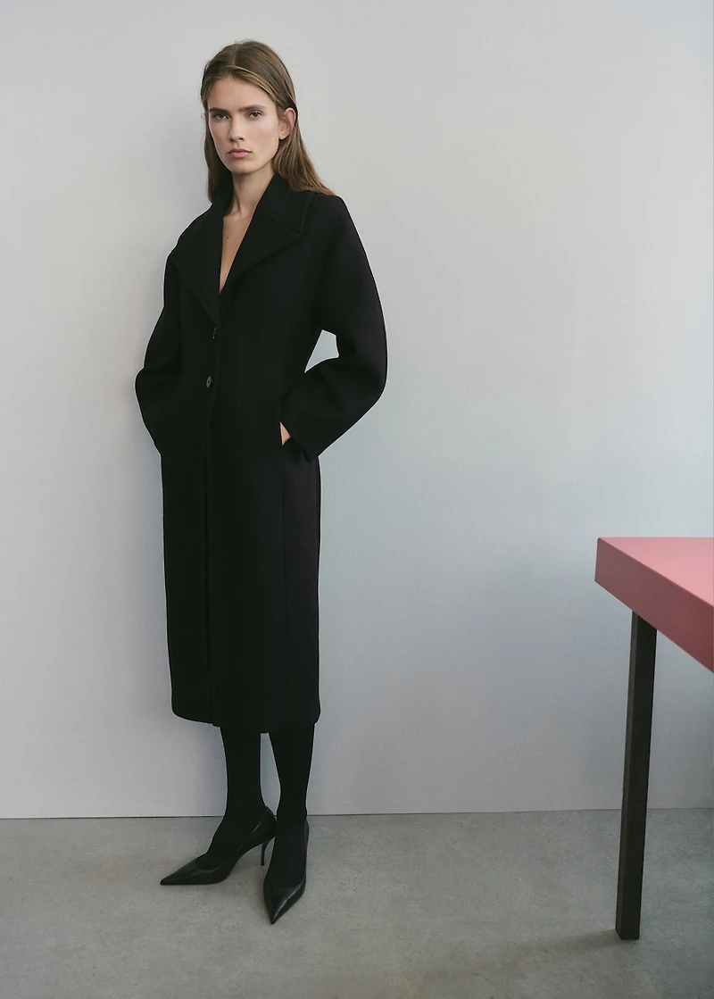 Structured wool coat