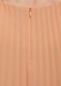 Strapless pleated dress