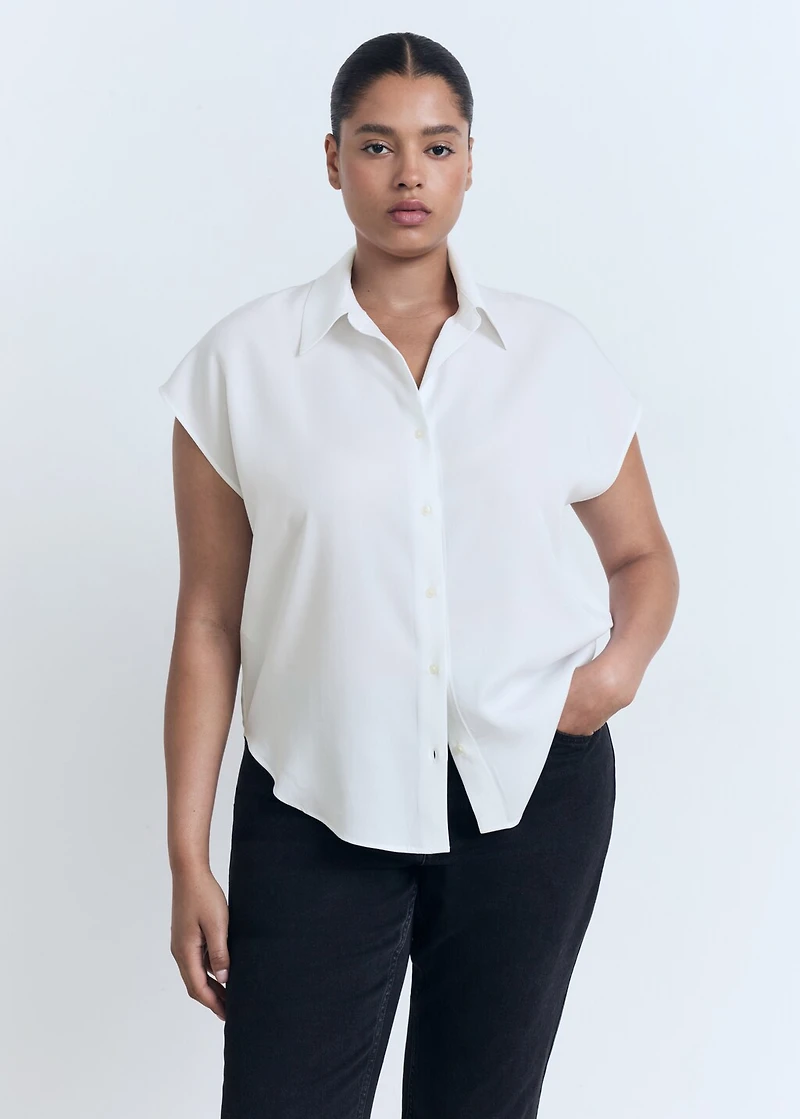 Lyocell sleeveless shirt