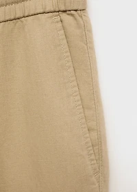 Slim-fit pants with drawstring