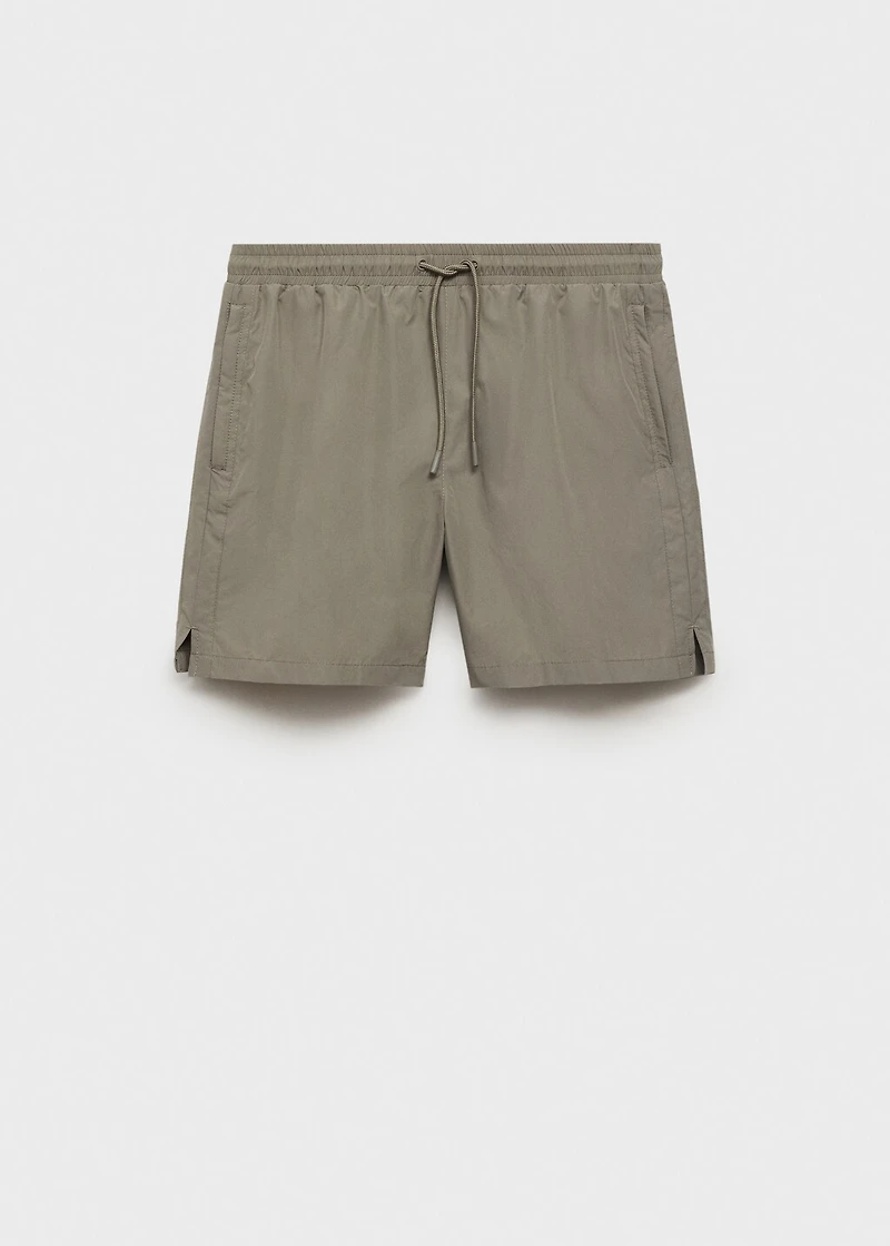 Swimsuit with zip pockets