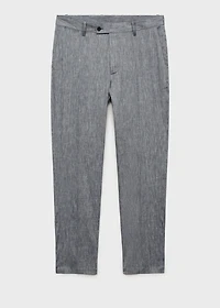 Slim fit linen pants