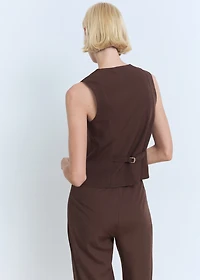 Suit vest with buttons