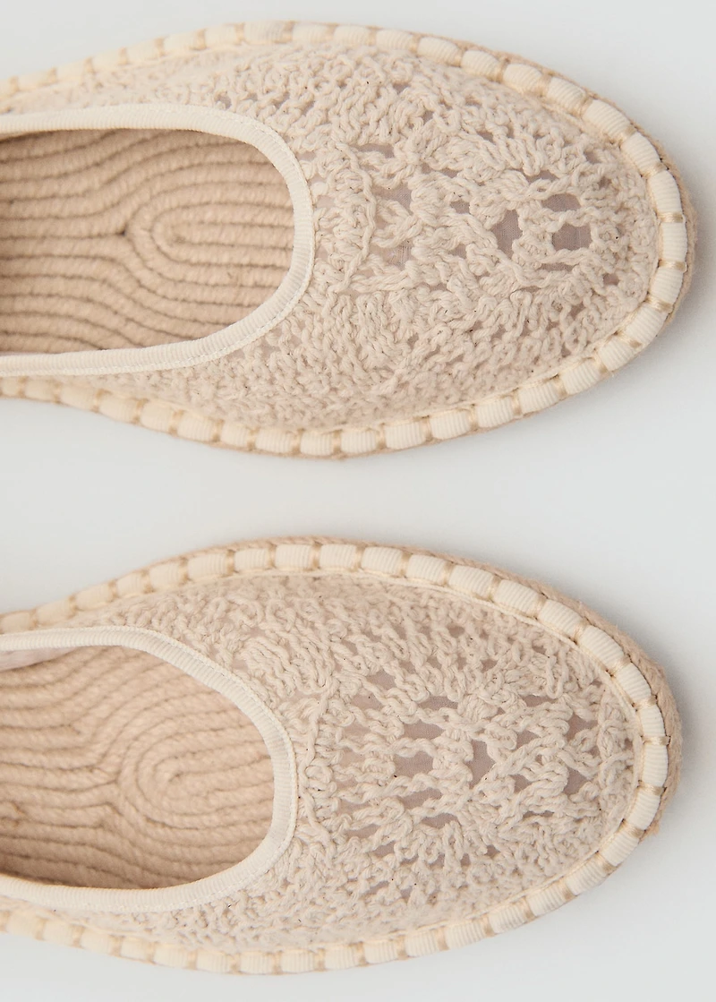 Crochet ballet flats