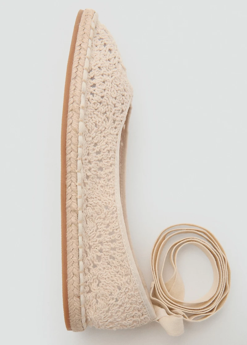 Crochet ballet flats
