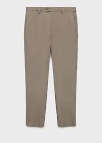 100% slim-fit cotton pants