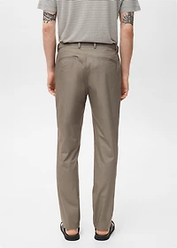 100% slim-fit cotton pants