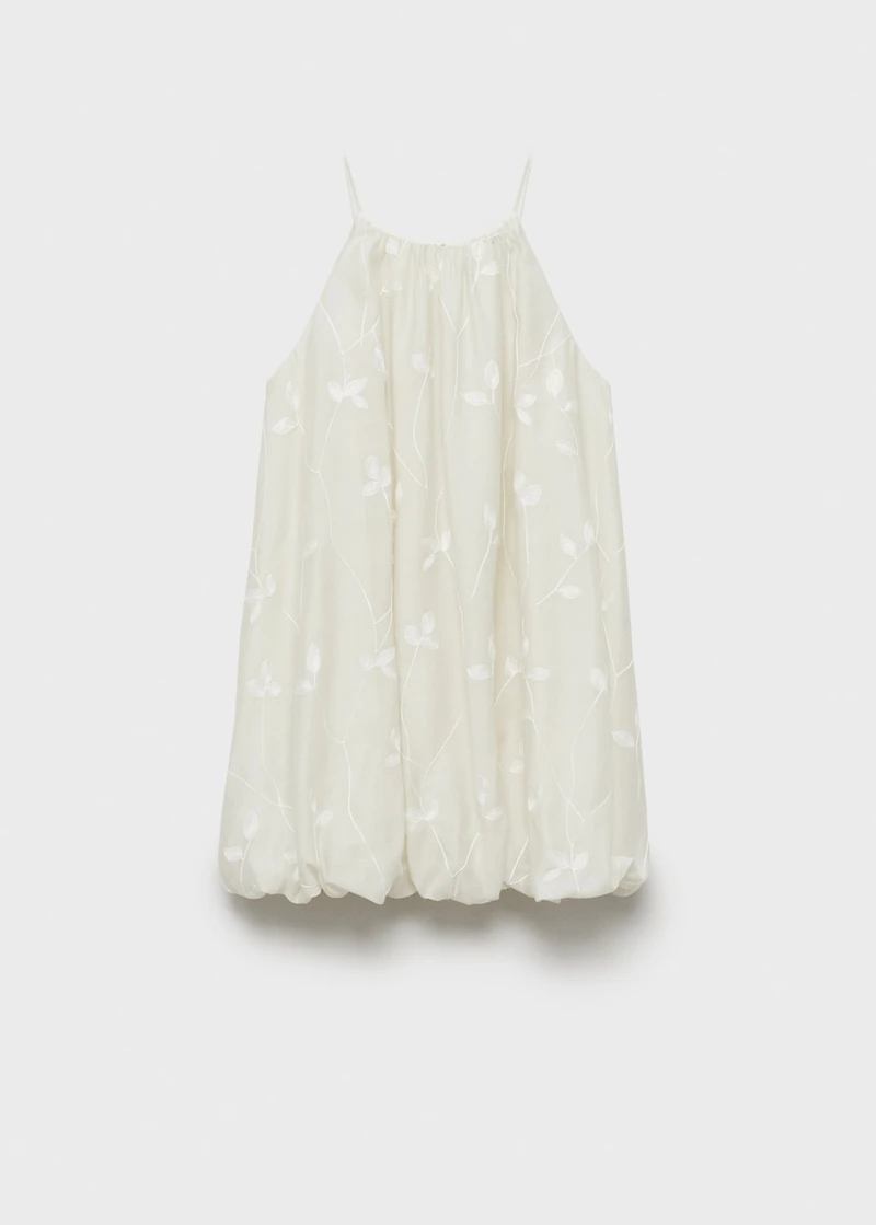 Balloon halter dress